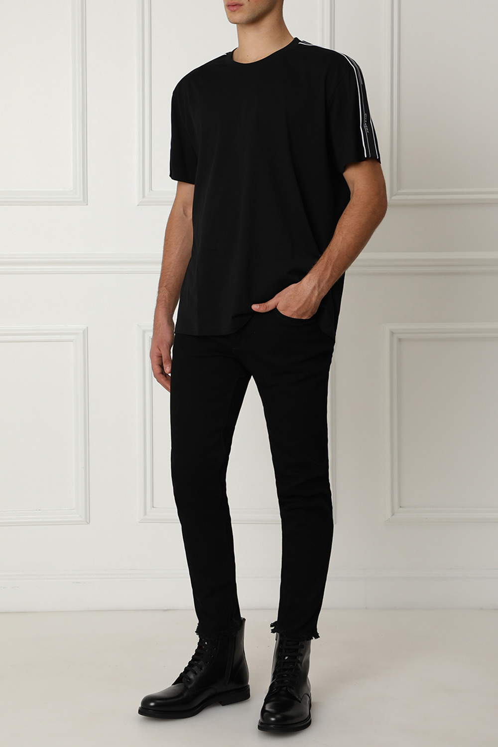 Givenchy Side Panel Tee in Black